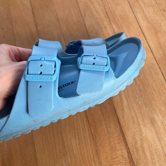 Birkenstock Blue Arizona Rubber Sandals - Picture 2 of 4